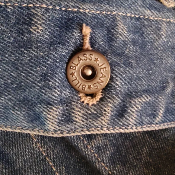 Vintage Bill Blass Jeans (L) Denim Jacket Medium Wash Button Front 1900s 🤭 - Picture 5 of 5